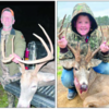 BIG BUCKS - Among the 1,198 antlered bucks taken in Shannon County during the 2023 November firearms deer season were Jon Needels’ eight pointer (left) and young Braxton Dailey’s thirteen pointer. A total of 2,082 deer were checked.