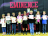 Some students from the Eminence Kindergarten Class received 1st quarter awards for Perfect attendance, Book worm, most improved and citizenship award.
